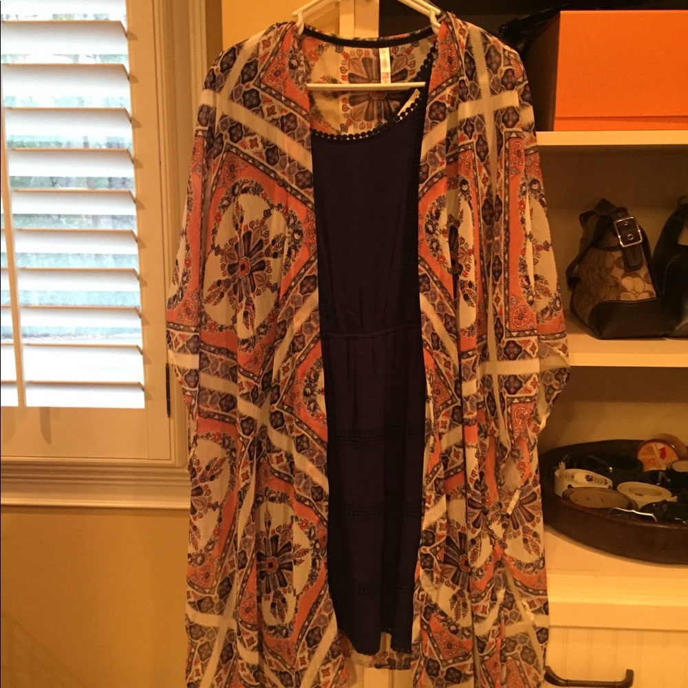 2 dresses and a kimono